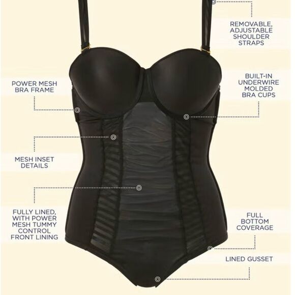 Swimsuits for All size 24 Ruched Underwire One-Piece Swimsuit - Picture 15 of 15